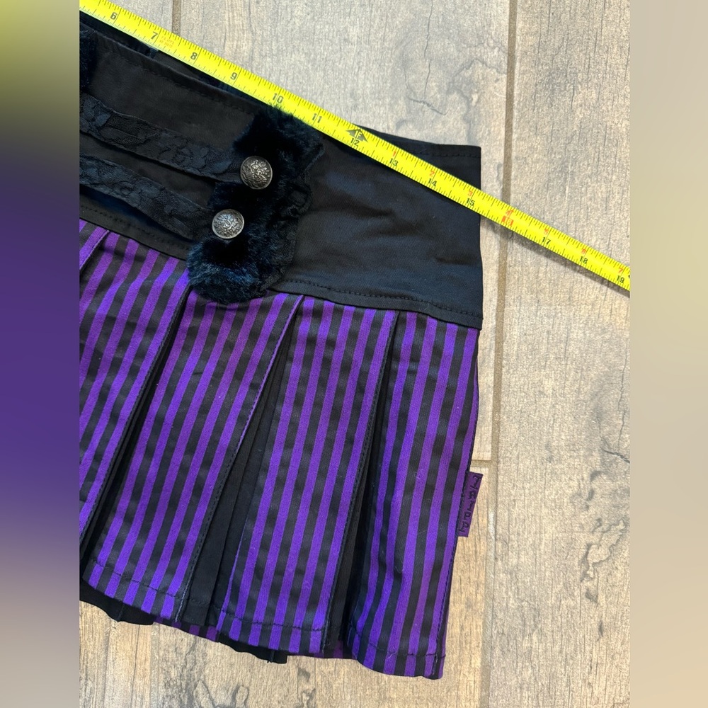 Tripp nyc pleated Y2K style purple and black skirt - Picture 10 of 13